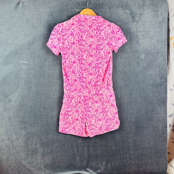 Lilly Pulitzer Jorgie Romper Sz XS in Pink Shandy Invest A Gator **see pics - Picture 9 of 10